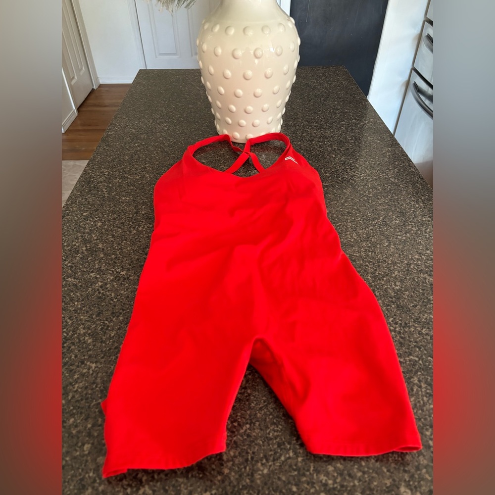 Oner Active Red Performance Jumpsuit Romper